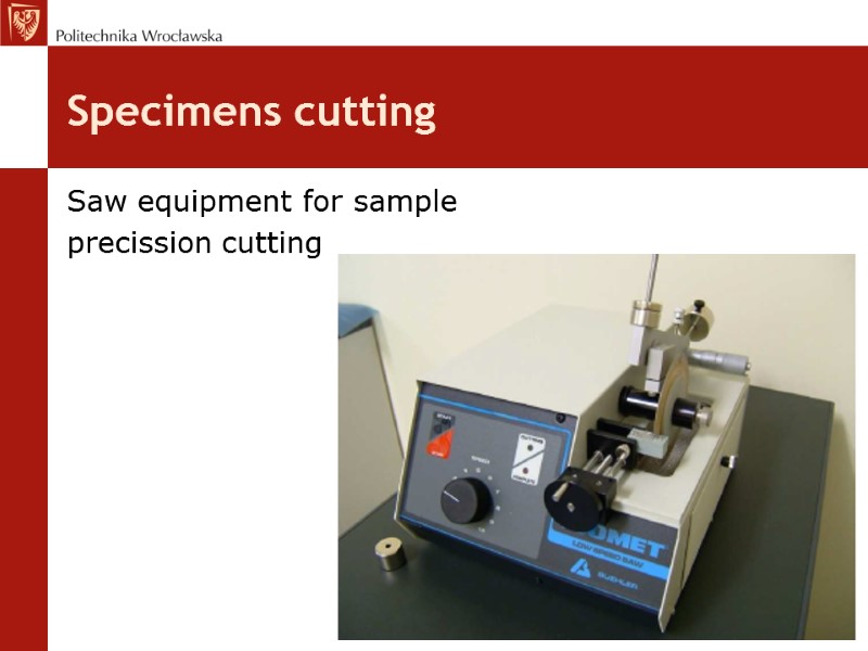 Specimens cutting Saw equipment for sample precission cutting